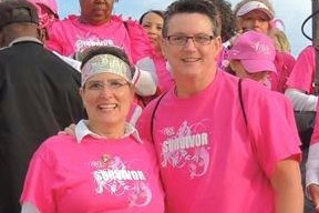 Lesbian couple races together for a cure