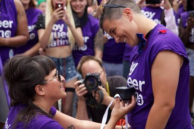 GALAEI leader pops the question at Pride