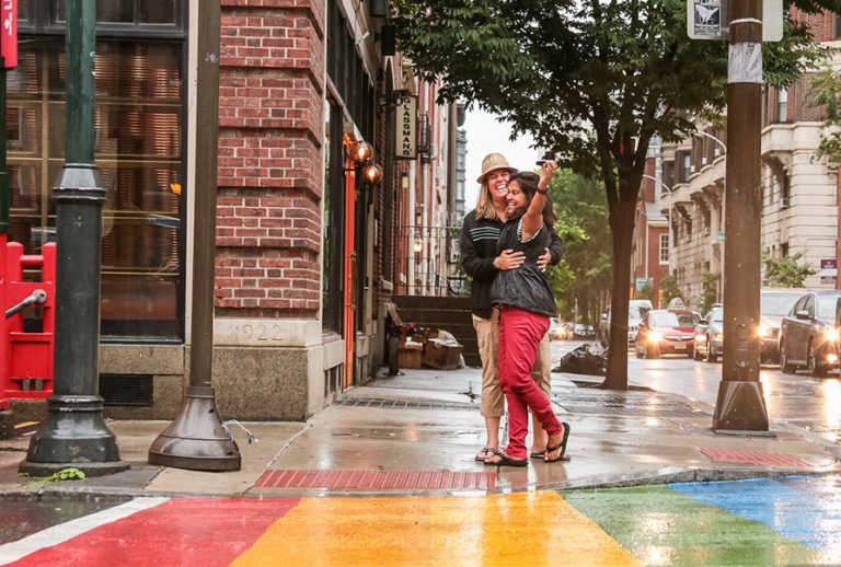 Gayborhood hosts surprise wedding proposal