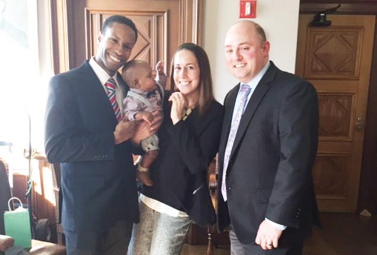 East Falls couple adopts first son