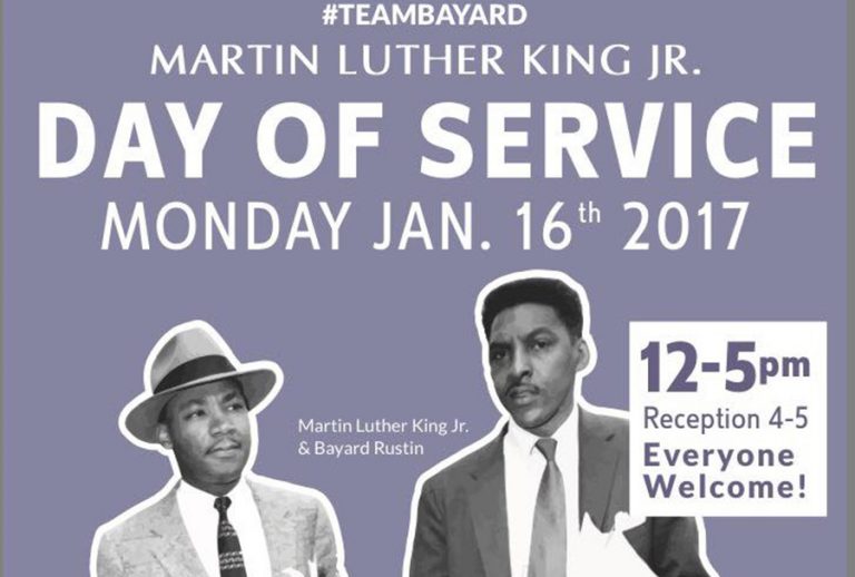 Community to honor Martin Luther King, Jr., Bayard Rustin