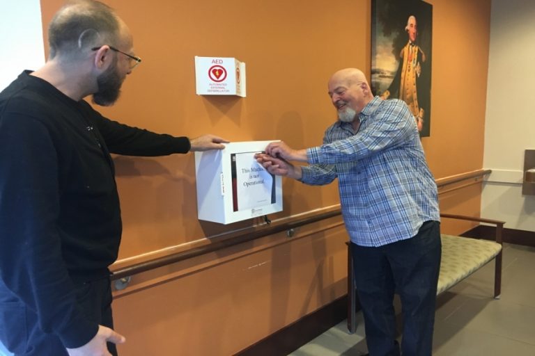 LGBT-friendly senior apartments receive AED donation
