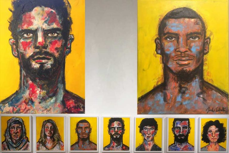 Da Vinci show by immigrants includes political portraits by gay Catalan artist