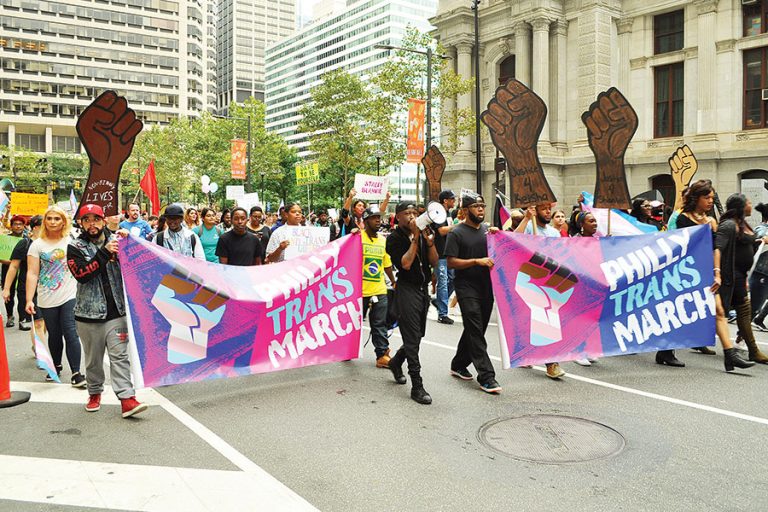 Trans march vows resilience while mourning victims