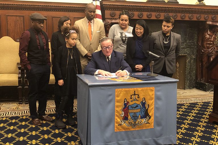 Mayor Kenney signs LGBTQ ‘inclusivity package’ into law