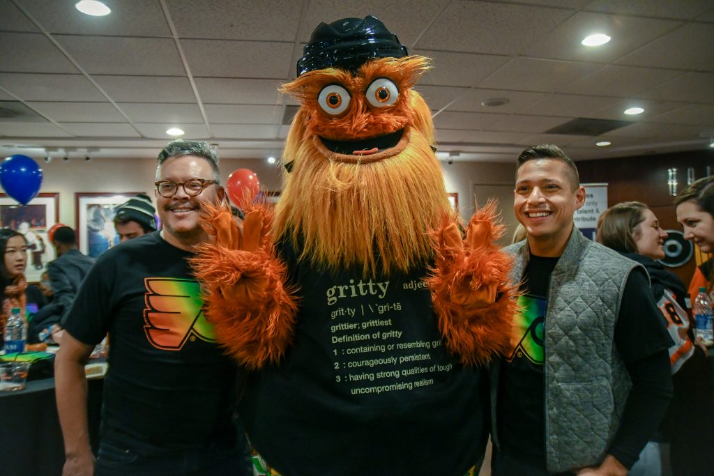 Flyers mascot Gritty is the star of Philadelphia's LGBTQ Pride parade -  Outsports