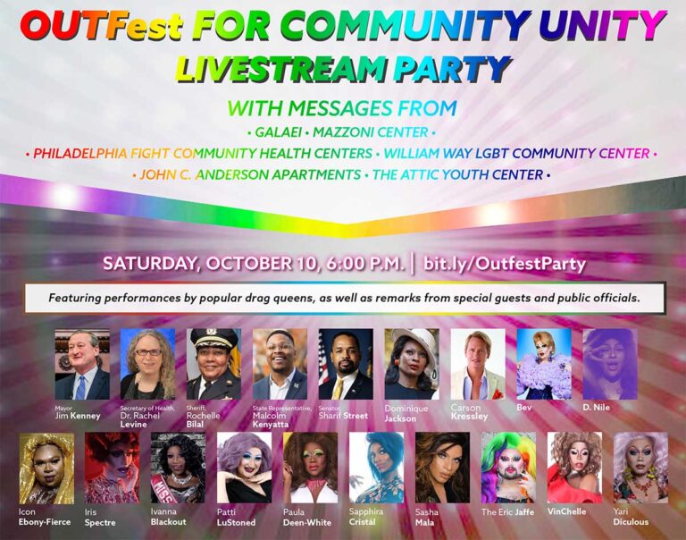 OutFest for Community Unity virtual party set for this Saturday