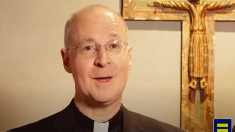 Pope Francis praises priest’s work with LGBTQ Catholics
