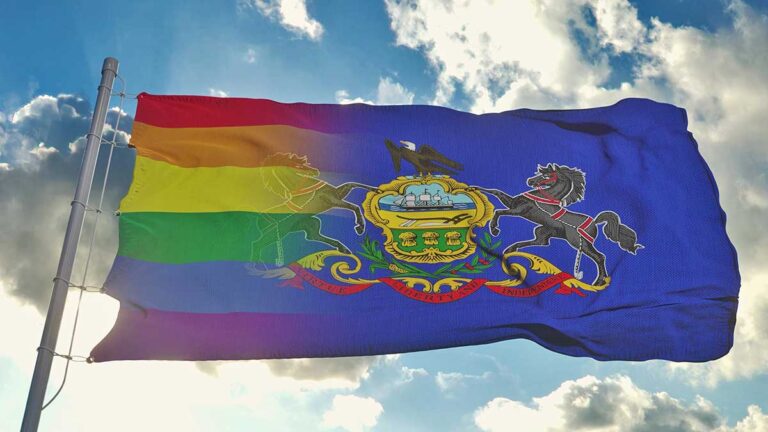 New study shows Pennsylvania ranks 24th in acceptance of LGBT people.