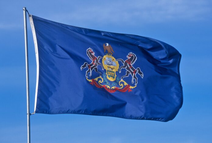 The Pennsylvania state flag
