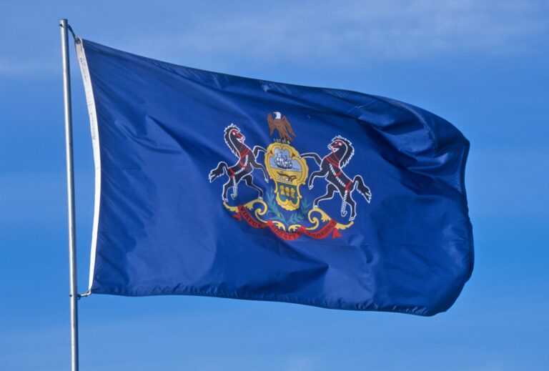 The Pennsylvania state flag