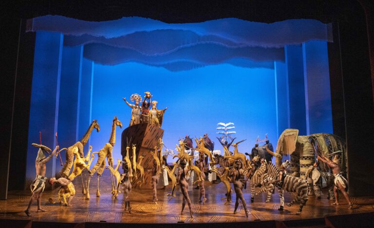 The company of ‘The Lion King’ on Broadway. (Photo: Matthew Murphy courtesy of Disney)