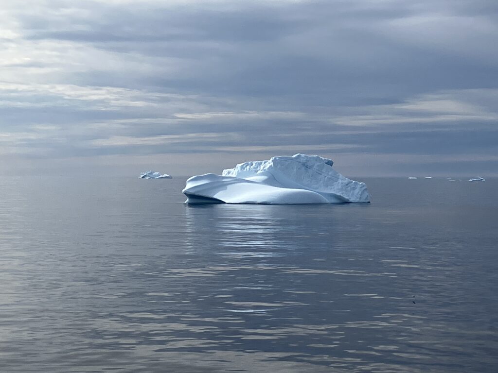 An iceberg in the north Atlantic Ocean