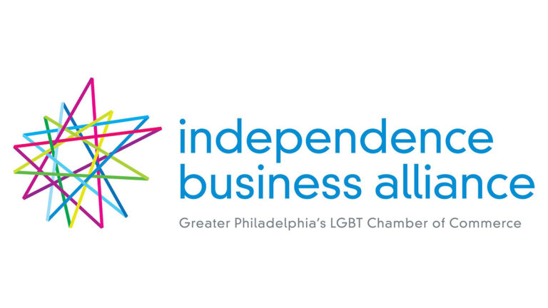 The logo for the Independence Business Alliance, Greater Philadelphia's LGBTQ+ Chamber of Commerce