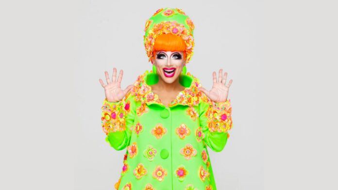 Bianca Del Rio in a clown outfit