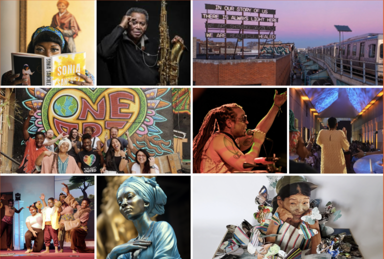 A collage of Philadelphia's Cultural Treasures' 2024 grantees.