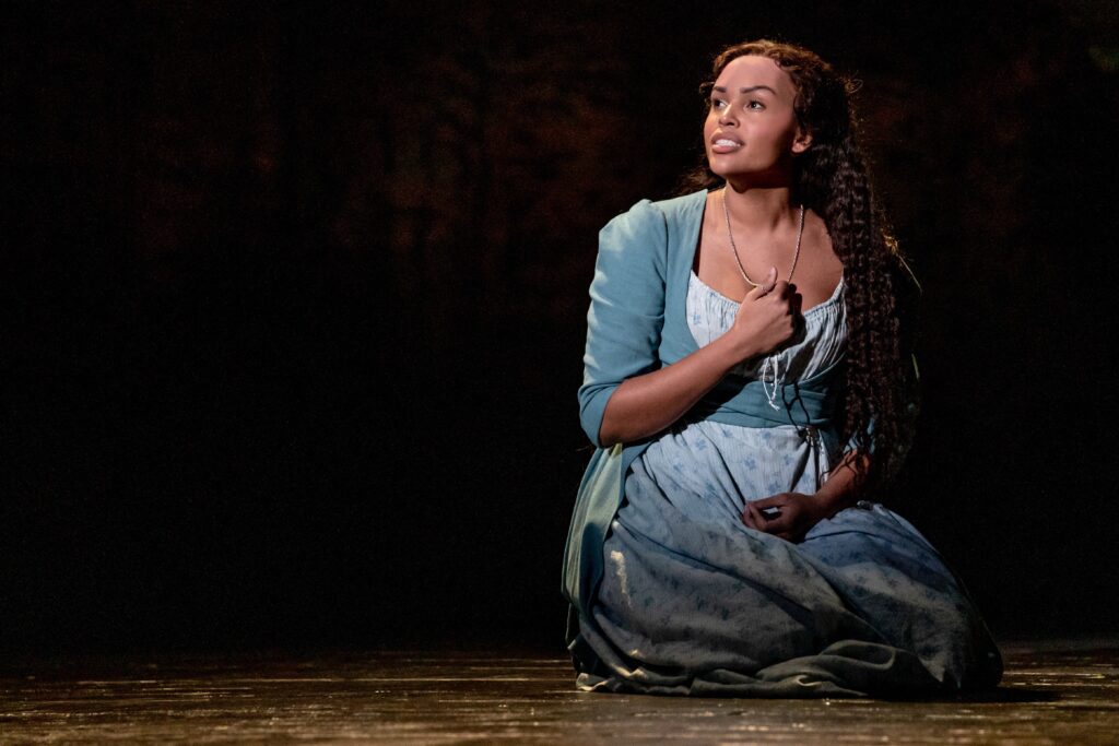 Haley Dortch as Fantine in Les Misérables.