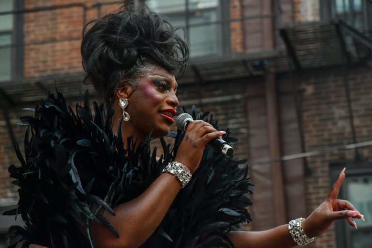 Sapphira Cristal performs during Philly Pride.