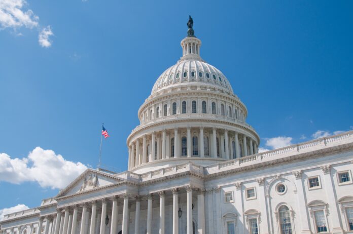 The United States Capitol Building in Washington, DC.