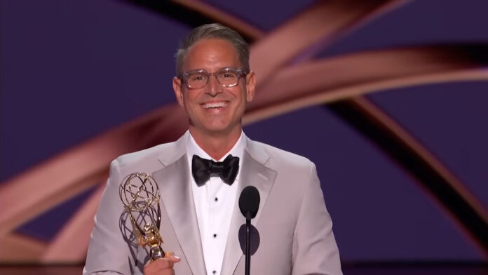 Greg Berlanti accepts the Governors Award during the 76th Primetime Emmy Awards.